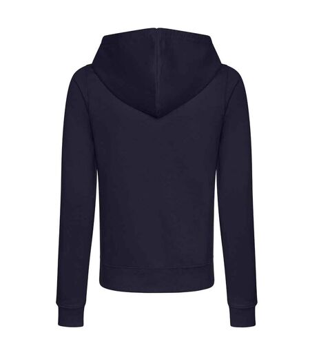 Sweat À Capuche College Femme Bleu Marine Awdis
