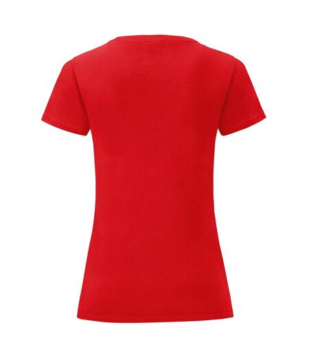T-shirt Iconic Femme Rouge Fruit Of The Loom