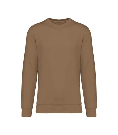 Unisex adult crew neck sweatshirt dark camel Native Spirit
