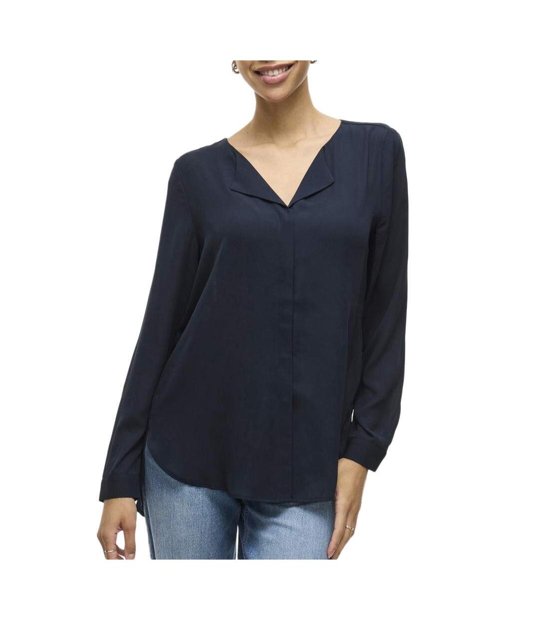 Blouse marine femme vila lucy-1