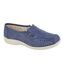 Womens/ladies Leather Casual Shoes Blue Boulevard-1