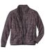 Men's Mottled Burgundy Knit Jacket