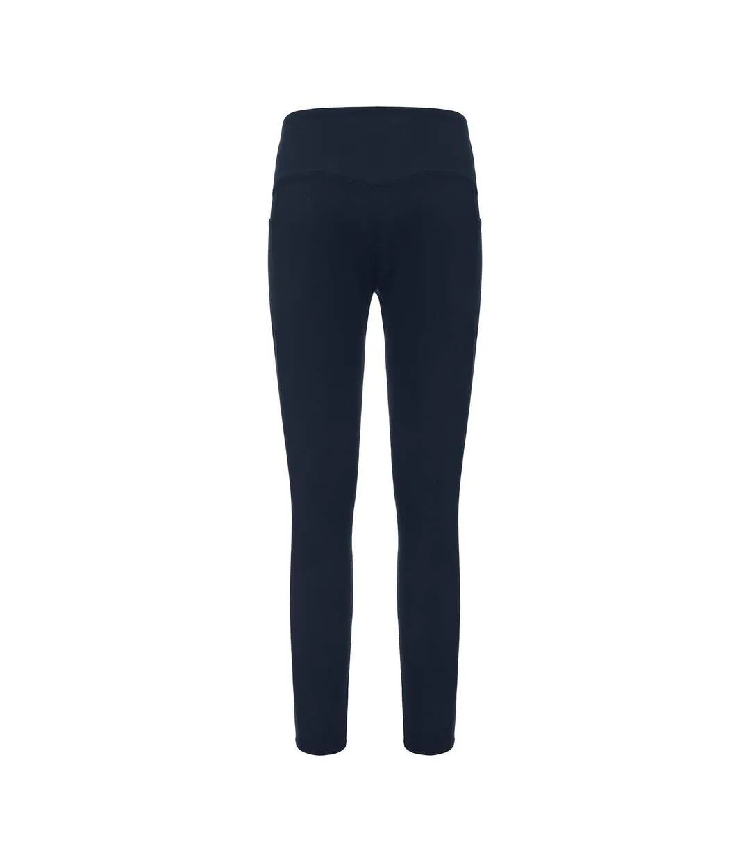 Womens/ladies Essential Side Pocket Leggings Blue LA Gear-2