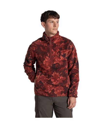 Haut Polaire Motif/style Feuille Tatton Homme Jaspe Rouge Craghoppers