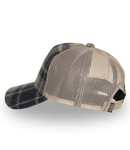 Casquette baseball avec filet adulte en flannelle à carreaux Car Vondutch
