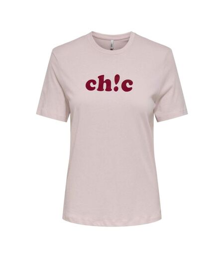 T-Shirt rose femme only lola