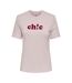 T-Shirt rose femme only lola-1
