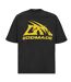 Mens Logo Boxy T-shirt Black Yellow GodMade-2