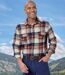 Men's Blue Flannel Checked Shirt