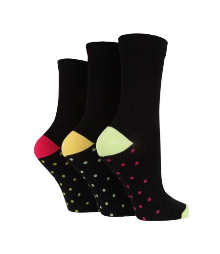 3 Paires - Chaussettes Bambou Unies Originales Couleur