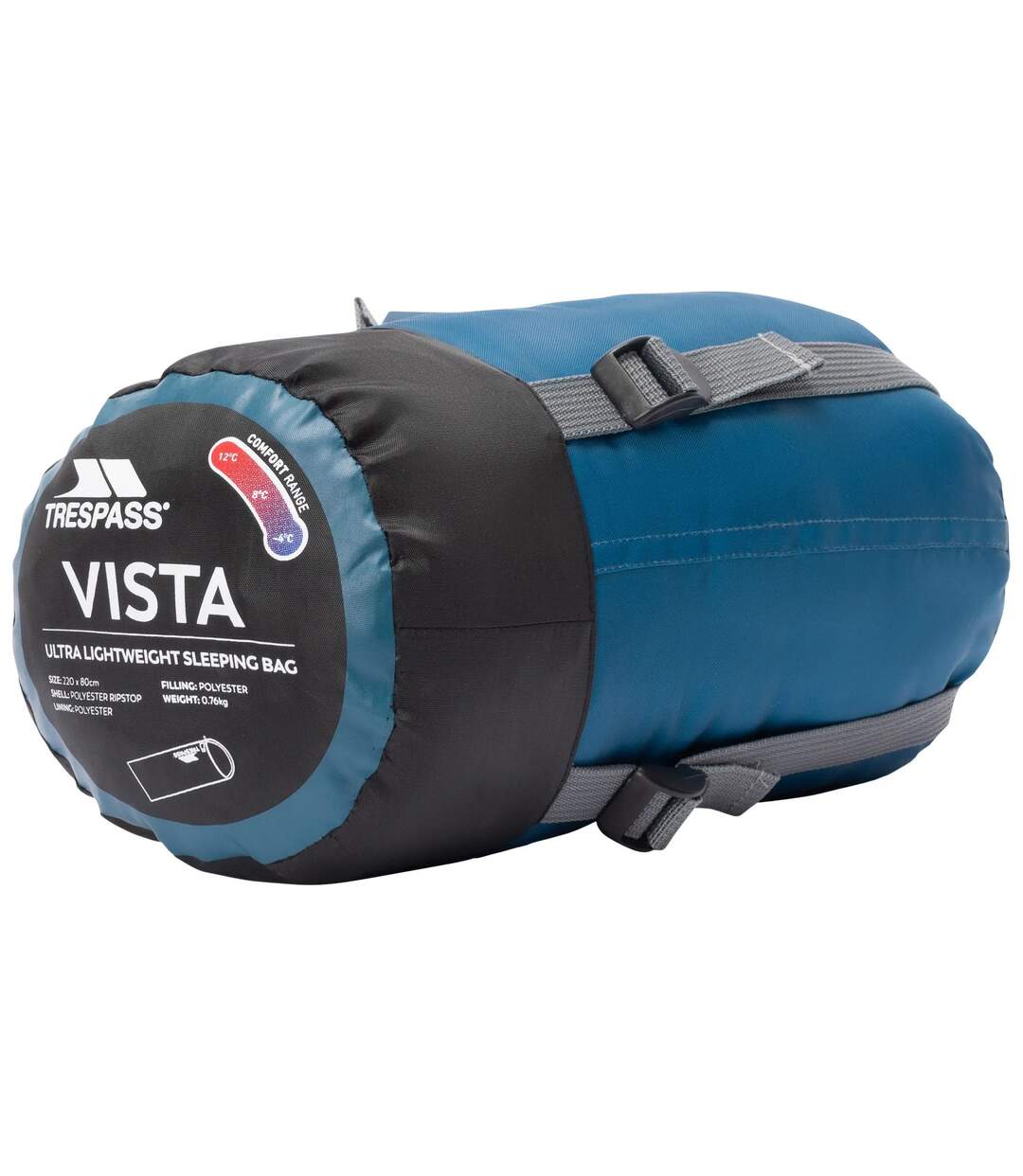 Unisex Adult Vista Sleeping Bag One Size Rich Teal Trespass-2