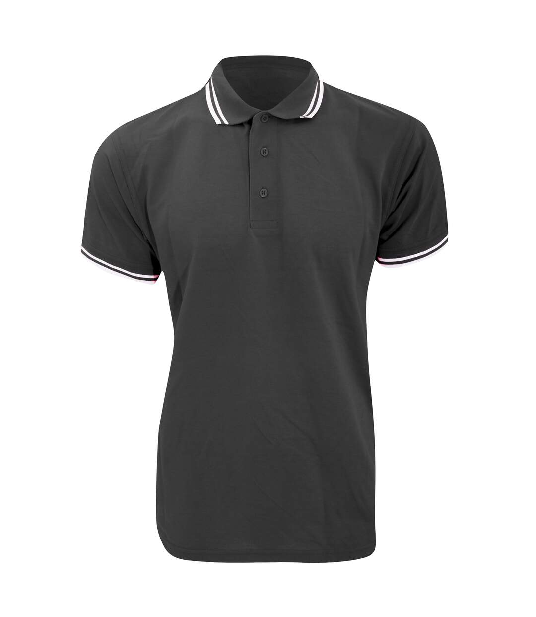 Polo à manches courtes Kustom Kit pour homme (Graphite/Blanc) - UTBC613