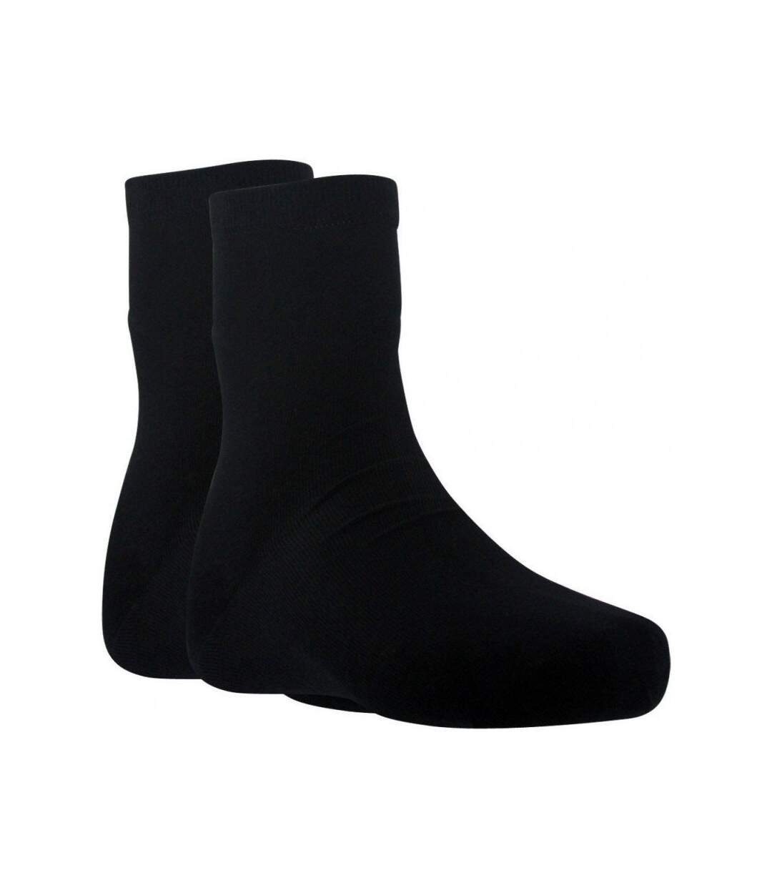 DIM Lot de 2 paires de Chaussettes Femme Coton PURCOTON Noir Noir-1