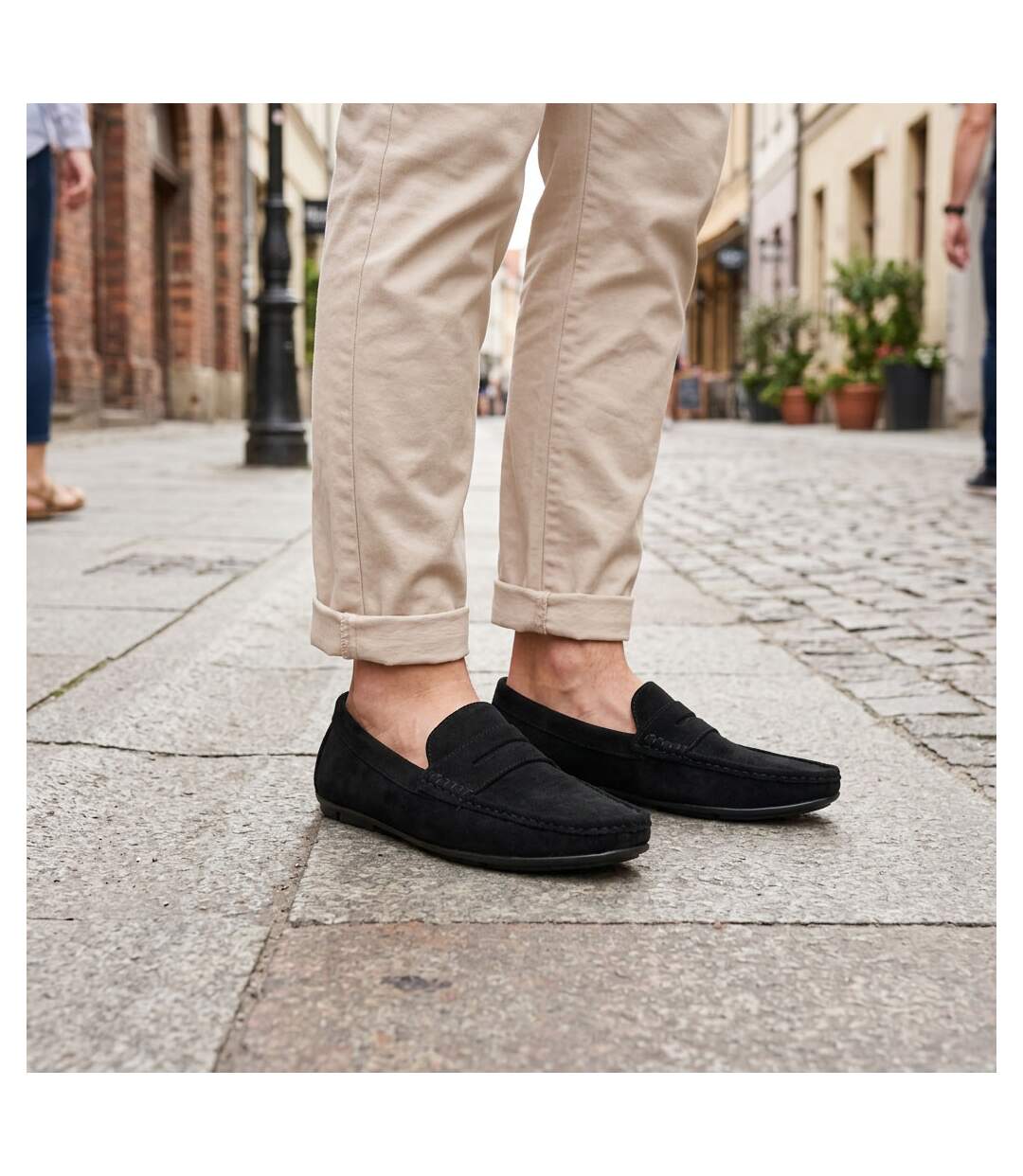 OZABI Mocassins Homme Ville Confort Slip-On Nubuck Souple-2