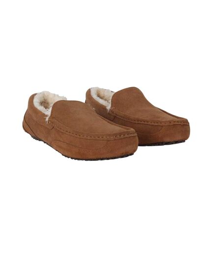 Mens Suede Moccasin Slippers Tan Jack Wills