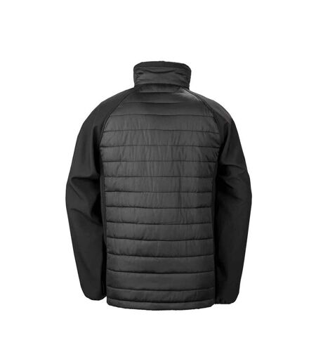 Veste softshell compass femme noir / bleu roi Result