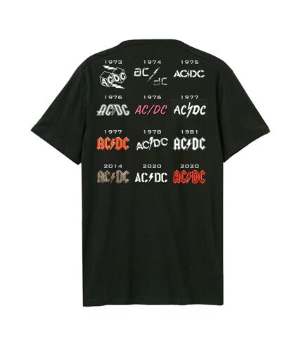 Amplified Unisex Adult History AC/DC 50th Anniversary T-Shirt (Black) - UTGD1641