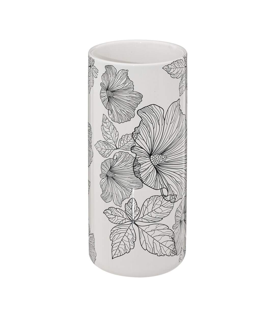 Brosse WC Blackflora en Grès - Noir et Blanc-3