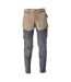 Pantalon De Travail Customised Homme Sable Foncé Gris Pierre Mascot-1