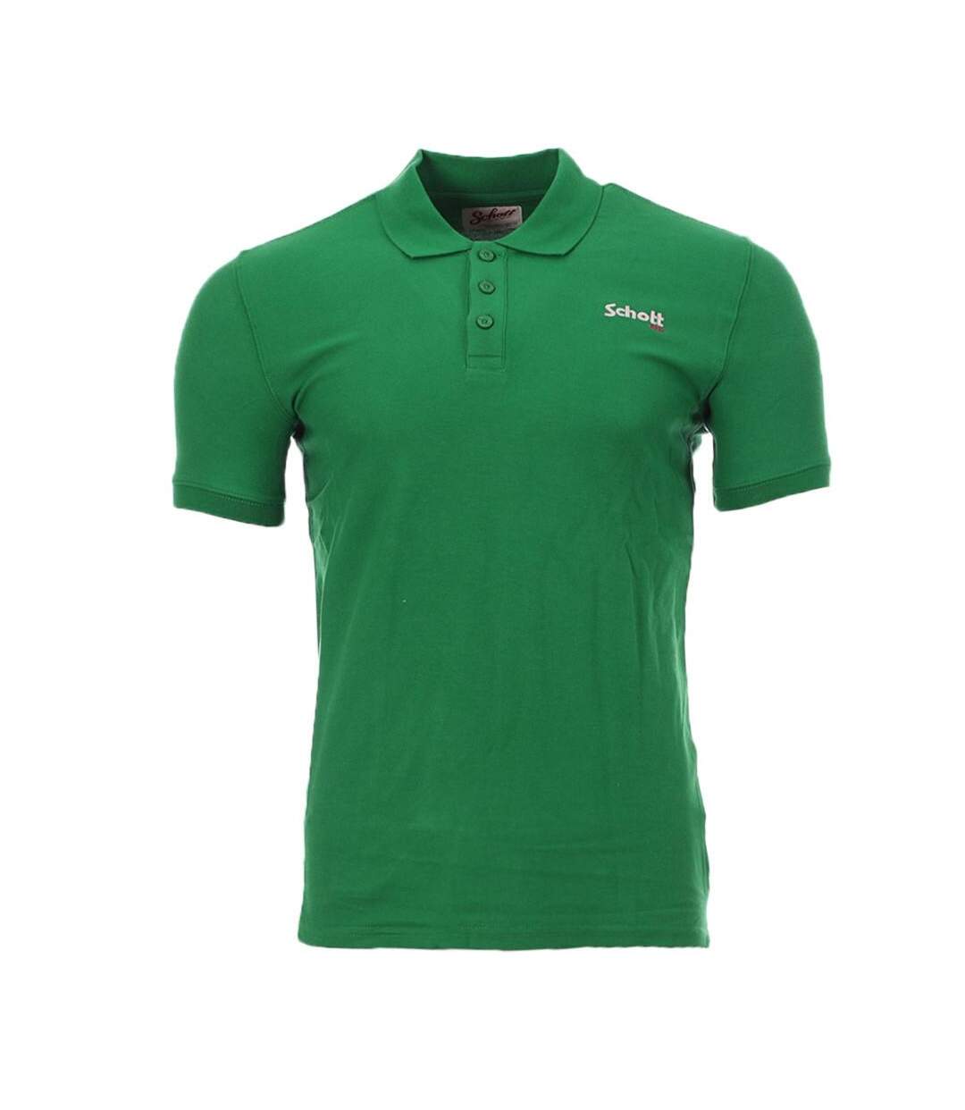 Polo Vert Homme Schott S0022 - M-1