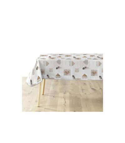 Nappe Imprimé Delicia 140x240cm Taupe