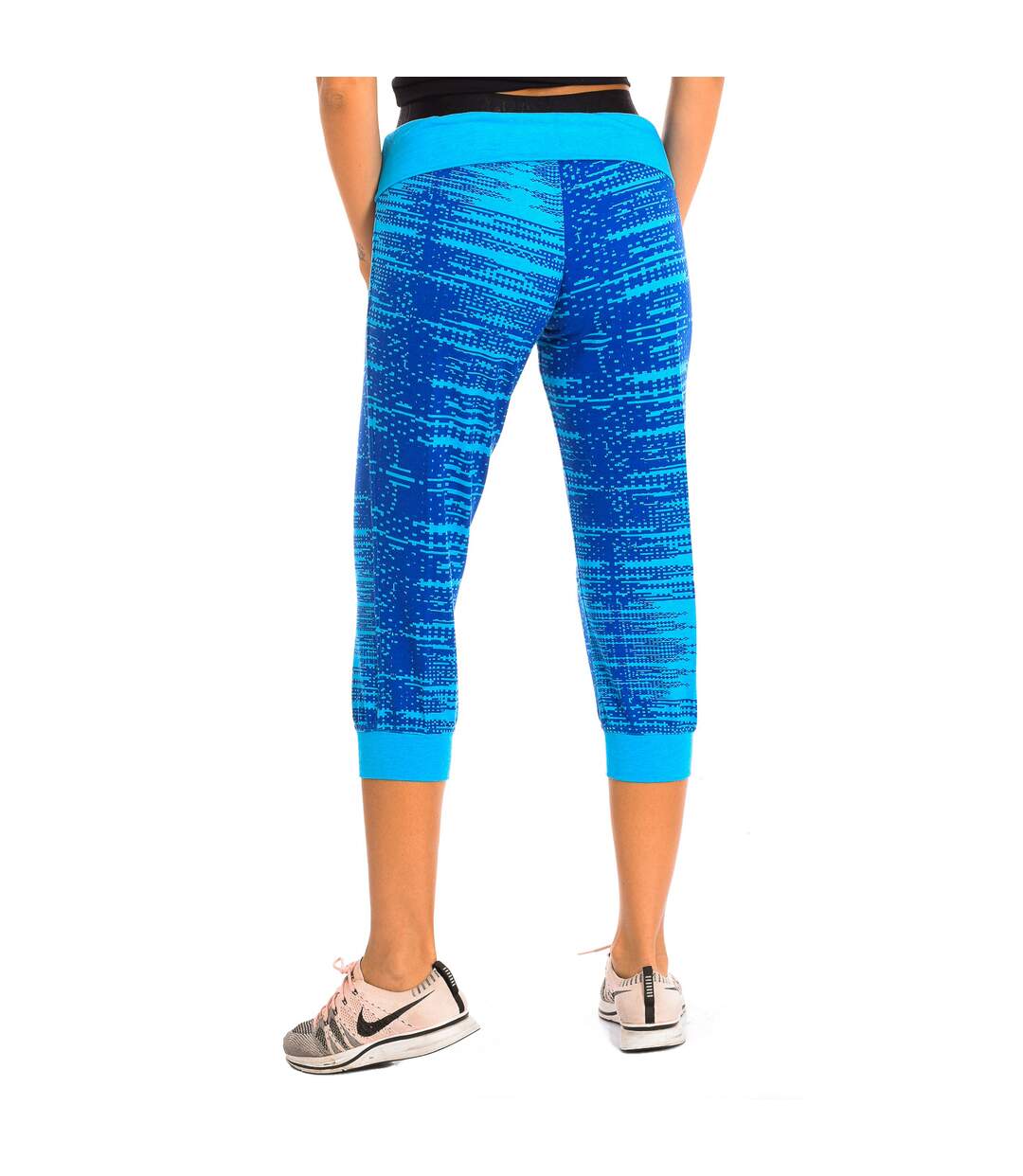 Women's Sports Pirate Pants with Double Elastic Waistband Z1B00312-3