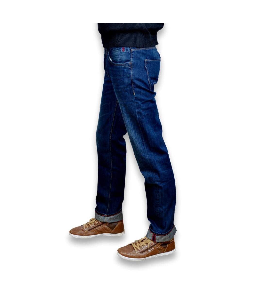 Jean homme  coupe régular fit droite 5 poches-3