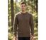 Pull Ras du Cou Homme Ledertys Marron en Maille Perlée-1
