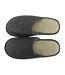 Mens Boiled Wool Mule Slippers with Open Back