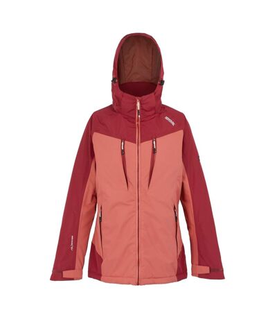 Veste imperméable calderdale femme rouge clair / rouge foncé Regatta