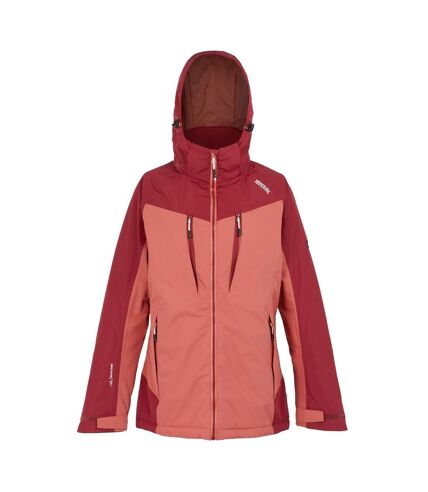 Veste imperméable calderdale femme rouge clair / rouge foncé Regatta