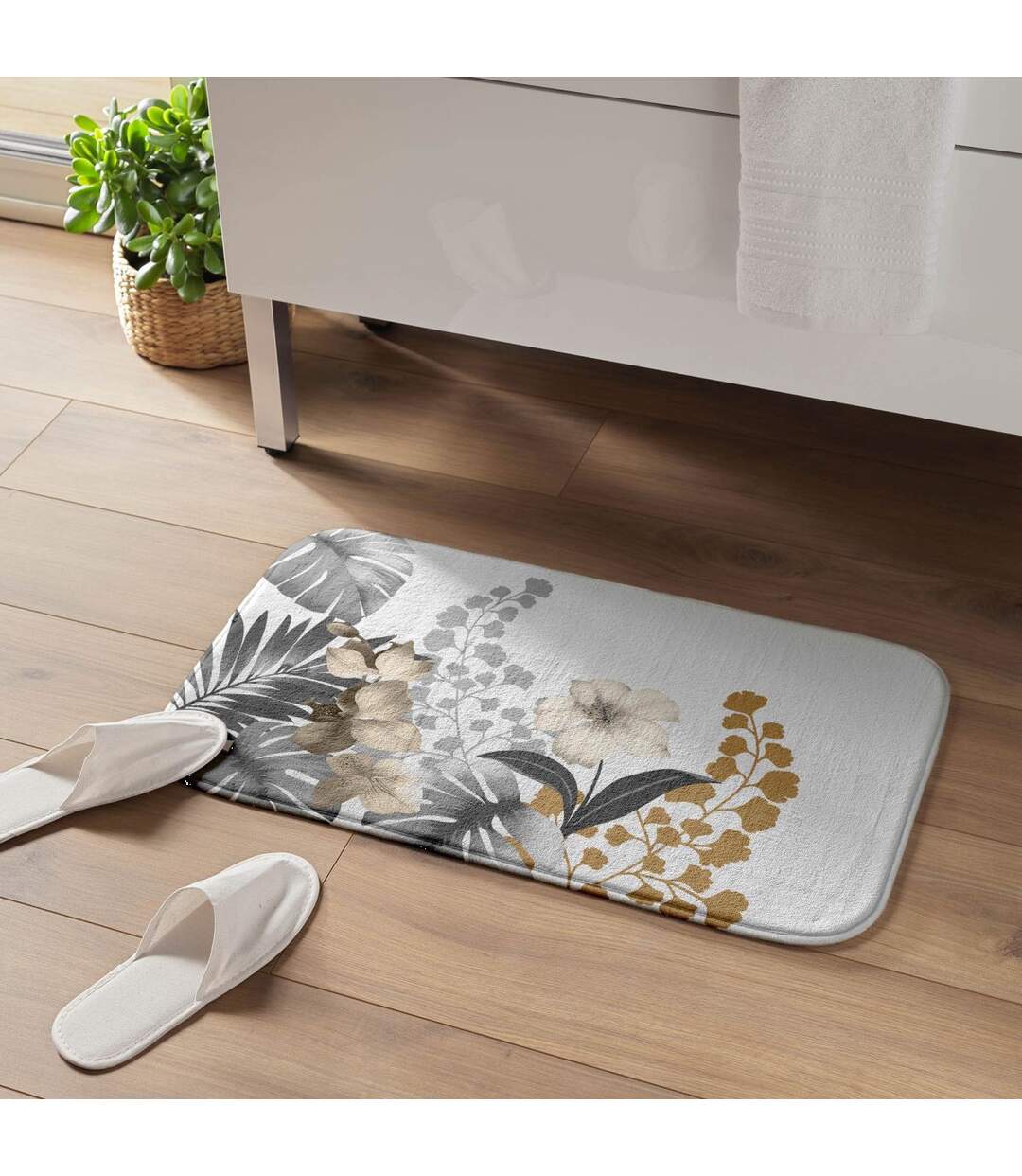 Tapis de Bain Kelly 45x75cm Blanc-5