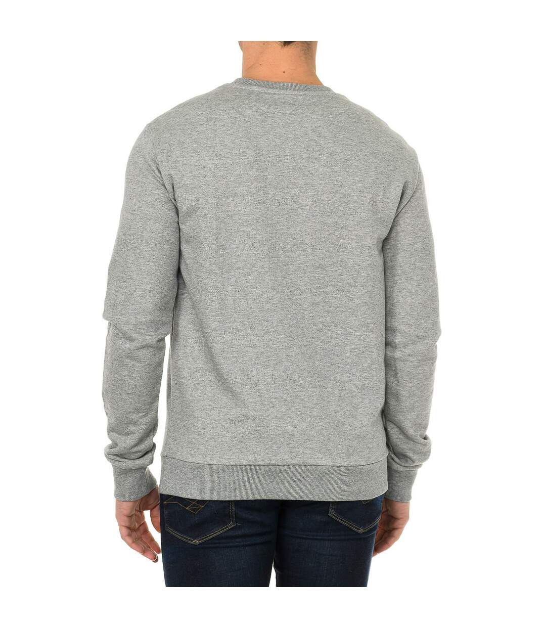 Men's long-sleeved crew-neck sweatshirt 7V6M69-6JQDZ-3