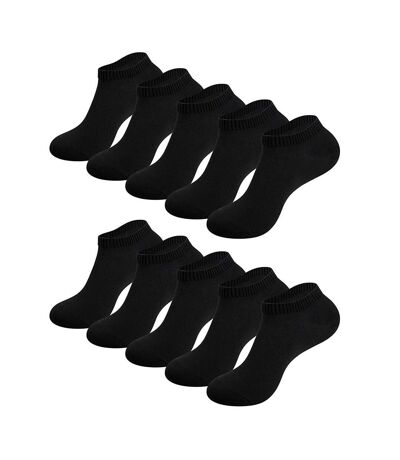 x10 paires de chaussettes noires homme twinday - 39/42