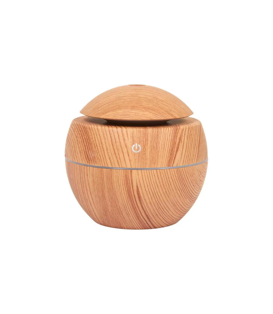 Diffuseur de Parfum Effet Bois Sphère  10cm Marron-1