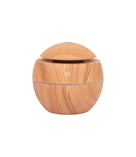 Diffuseur de Parfum Effet Bois Sphère  10cm Marron