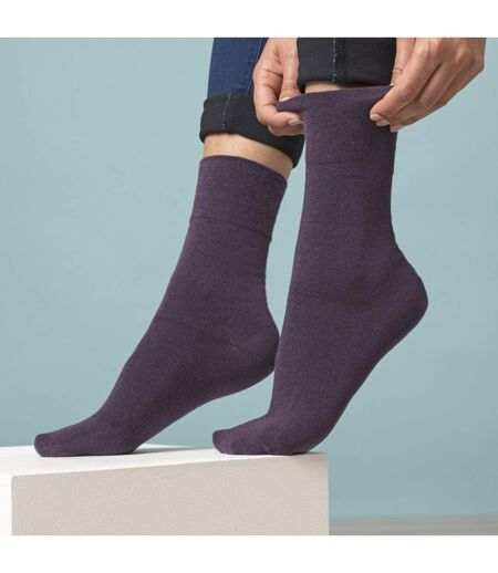 6 Pack Ladies Non Elastic Soft Top Cotton Diabetic Socks