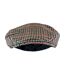 Mens Traditional Tweed Design Checked Flat Cap-2