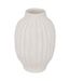 Vase Design en Céramique Fernan 22cm Blanc-1