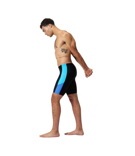 Jammer De Natation Motif/style Blocs De Couleurs Homme Noir Bleu Speedo
