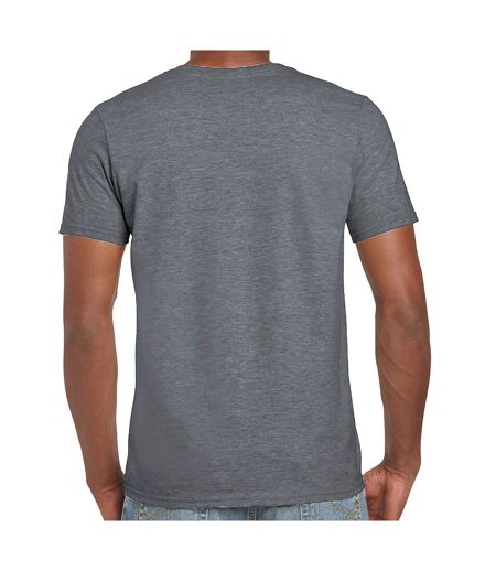 T-shirt Manches Courtes Softstyle Homme Gris Foncé Chiné Gildan