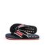 Tongs noirs/rouges homme tommy hilfiger patch - 40-1