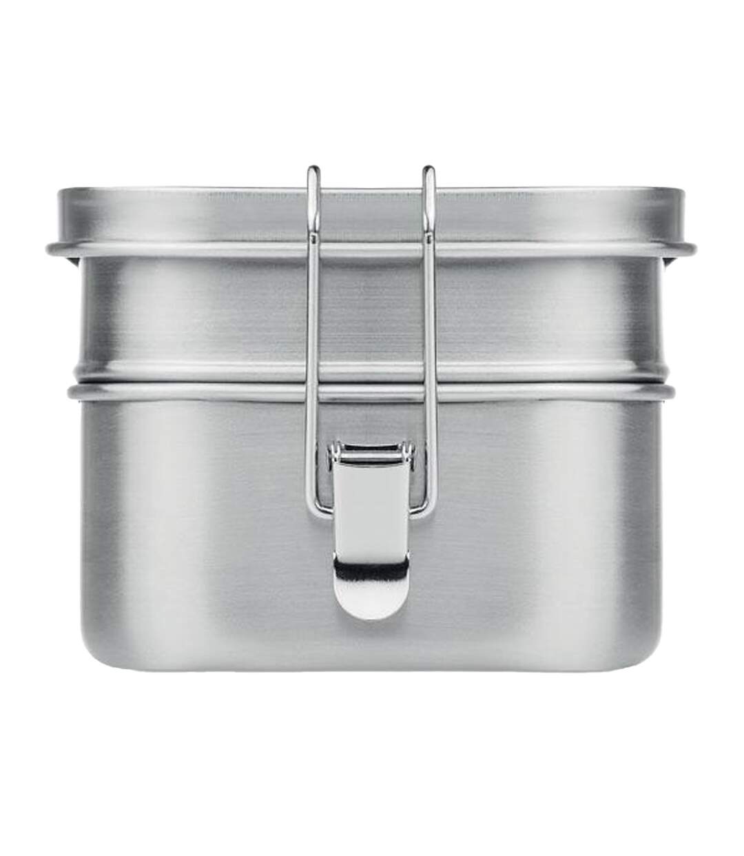 Double chan stainless steel lunch box one size matt silver MidOcean-2