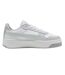 Womens/ladies Carina Street Leather Platform Trainers White Blue Grey Puma-1