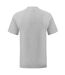 T-shirt manches courtes iconic homme gris clair chiné Fruit of the Loom-2