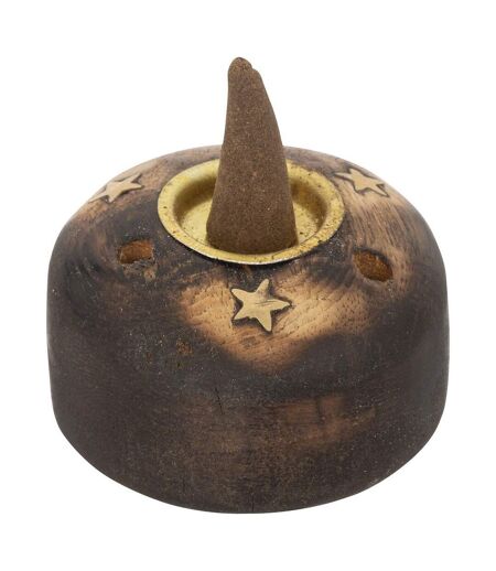 Coffret d'Encens en Bois Taly 25cm Marron