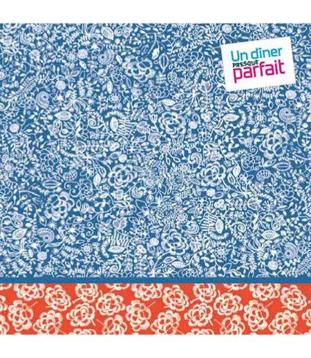 Lot de 20 Serviettes en Papier Japan 38x38cm Bleu