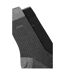 Lot De 2  Chaussettes Homme Noir Gris Boss-4