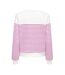 Sweat blanc/fushia femme only bine-2