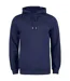 Sweat À Capuche Premium Homme Bleu Marine Foncé Clique-1